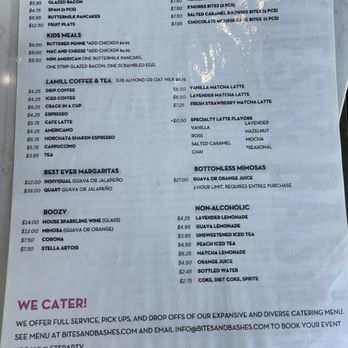 Bites & Bashes Cafe - Menu - Cafes Near Me - Lomita, California