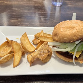 Double Shot - a burger and french fries on a plate - Coffee & Tea Near Me - Cokato, Minnesota Double Shot - a burger and french fries on a plate - Coffee & Tea Near Me - Cokato, Minnesota