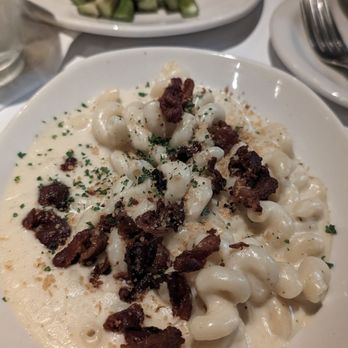 Bonefish Grill - A side--bacon macaroni and cheese. Too much to finish it. The bacon pieces were a bit overdone, almost burned. - Seafood Near Me - North Charleston, South Carolina