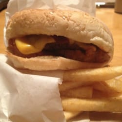 BBQ Burger & Fries.  So yummy!