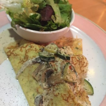 Apricot Tree Cafe - Chicken and tarragon crepe - Modern European Near Me - Mississauga, Ontario Apricot Tree Cafe - Chicken and tarragon crepe - Modern European Near Me - Mississauga, Ontario