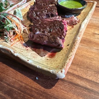 Zuma - Skirt steak with chimichurri - Japanese Near Me - Las Vegas, Nevada Zuma - Skirt steak with chimichurri - Japanese Near Me - Las Vegas, Nevada