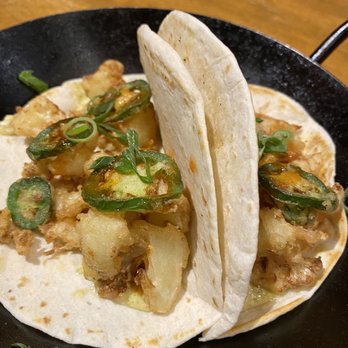 Tupelo Honey - Fried cauliflower & peppers tacos (happy hour menu, 3-6) HIGHLY recommended - Southern Near Me - Franklin, Tennessee Tupelo Honey - Fried cauliflower & peppers tacos (happy hour menu, 3-6) HIGHLY recommended - Southern Near Me - Franklin, Tennessee