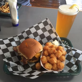 Flippin' Cow - Hangover burger with tots and Oberon. Awesome. - Burgers Near Me - Elkhart, Indiana Flippin' Cow - Hangover burger with tots and Oberon. Awesome. - Burgers Near Me - Elkhart, Indiana