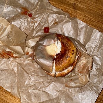 Moe's Broadway Bagel - In toasted bagel with jelly and badger milk - Bagels Near Me - Denver, Colorado Moe's Broadway Bagel - In toasted bagel with jelly and badger milk - Bagels Near Me - Denver, Colorado