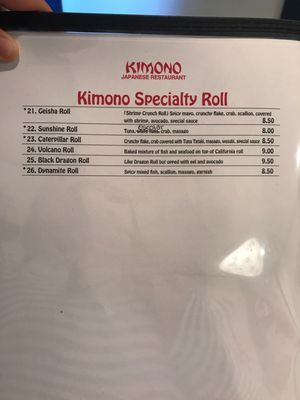 Menu photo 7 Kimono Clemmons, NC Menu photo 7 Kimono Clemmons, NC