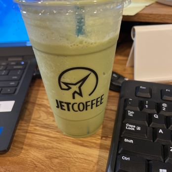 Jet Coffee - Matcha blended latte w/ coconut milk - Coffee & Tea Near Me - Lafayette, Louisiana