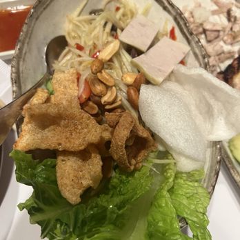 Nok’s Kitchen - Tum Mak Houng (Papaya Salad) lao style - Laotian Near Me - Westminster, California