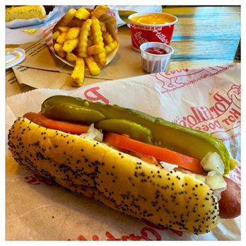 Portillo's - Chicago Dog = Happy Place - Fast Food Near Me - Sterling Heights, Michigan