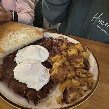Brownstone - Eggs over hash - Bars Near Me - Boston, Massachusetts