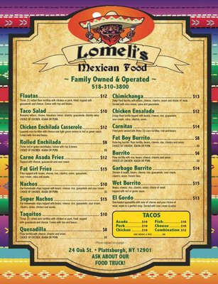 Menu photo 4 Lomeli's Mexican Food Plattsburgh, NY Menu photo 4 Lomeli's Mexican Food Plattsburgh, NY