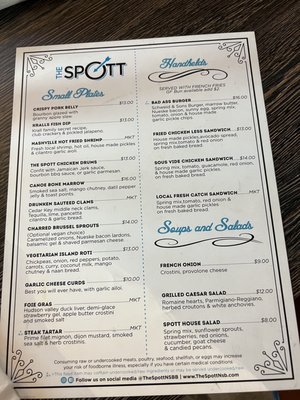 Menu photo 2 The Spott New Smyrna Beach, FL Menu photo 2 The Spott New Smyrna Beach, FL