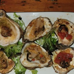 Blackened oysters