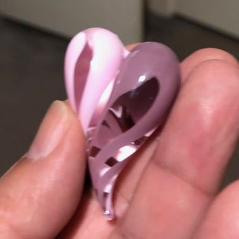 Juggernaut Glass - Heart charm! - Glass Blowing Near Me - Houston, Texas
