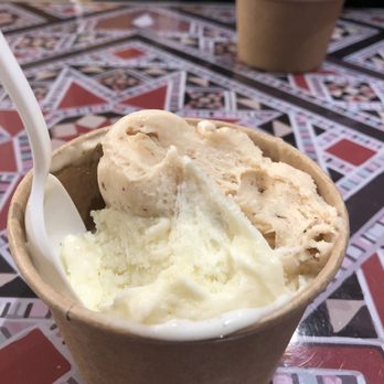 Booza Emeesa - Hazelnut and Lemon ice cream. Different texture than normal ice cream but SOO full of flavour. - Ice Cream & Frozen Yogurt Near Me - Bedford, Nova Scotia Booza Emeesa - Hazelnut and Lemon ice cream. Different texture than normal ice cream but SOO full of flavour. - Ice Cream & Frozen Yogurt Near Me - Bedford, Nova Scotia