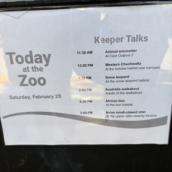 Santa Barbara Zoo - keeper talk times for our day - Zoos Near Me - Santa Barbara, California Santa Barbara Zoo - keeper talk times for our day - Zoos Near Me - Santa Barbara, California