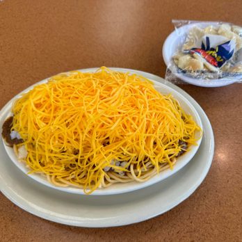 Skyline Chili - 4 way without the beans - Fast Food Near Me - Columbus, Ohio Skyline Chili - 4 way without the beans - Fast Food Near Me - Columbus, Ohio