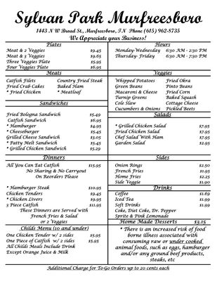 Menu photo 7 Sylvan Park-Murfreesboro Murfreesboro, TN