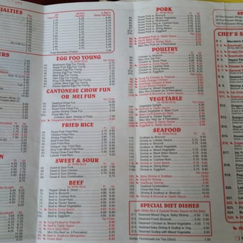 First Wok - the menu of a restaurant - Chinese Near Me - New London, Connecticut