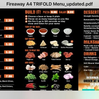 Fireaway pizza - Our new menu - Food Stands Near Me - London, XGL Fireaway pizza - Our new menu - Food Stands Near Me - London, XGL