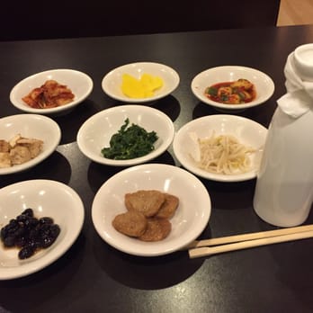 Asahi Restaurant - Banchan & sake to start.  Yummm.... - Korean Near Me - Virginia Beach, Virginia