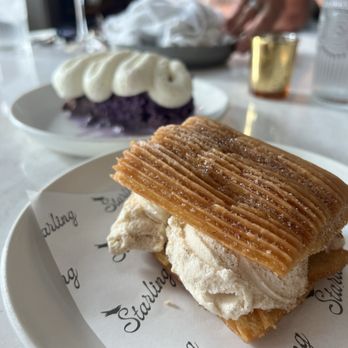 Starling - Ube tres leche & churro ice cream sandwich - Desserts Near Me - Edina, Minnesota Starling - Ube tres leche & churro ice cream sandwich - Desserts Near Me - Edina, Minnesota