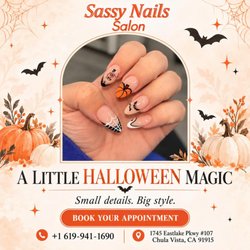 Sassy Nails Salon - Spooky season! % ! Get your nails ready & Book now! #HalloweenNails #Spooky