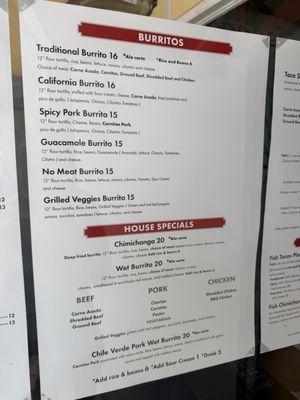 Menu photo 1 Maria Bonita Honolulu, HI