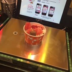 Tutti Frutti Frozen Yoghurt - It's a pay by weight system