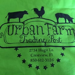 Urban Farm Trading Post - Cute recyclable bags they give you your produce , meat & eggs in.