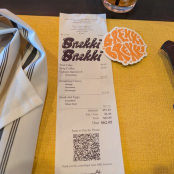 Brekki Brekki - Receipt - 3/27/26 - Breakfast & Brunch Near Me - Albuquerque, New Mexico
