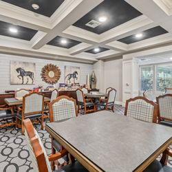 Landing at Watermere Frisco Assisted Living - Game room at Landing at Watermere Frisco