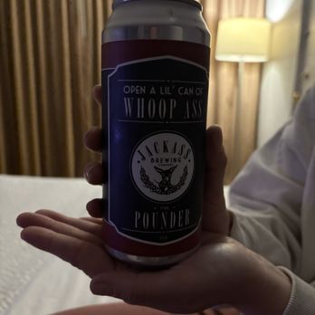 Jackass Brewery - Juicy Ass IPA  perfect for the hotel while watching the World Series game :) such a funny can too! - Brewpubs Near Me - Williamsport, Pennsylvania