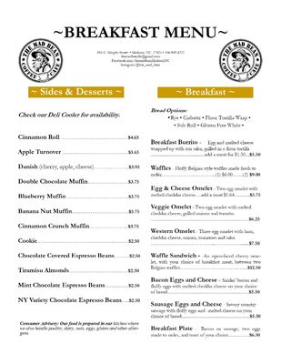 Menu photo 4 The Mad Bean Madison, NC Menu photo 4 The Mad Bean Madison, NC