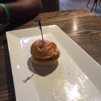 Baker's Crust - 1 of the 3 pork belly sliders minus the slaw - Breakfast & Brunch Near Me - Richmond, Virginia Baker's Crust - 1 of the 3 pork belly sliders minus the slaw - Breakfast & Brunch Near Me - Richmond, Virginia