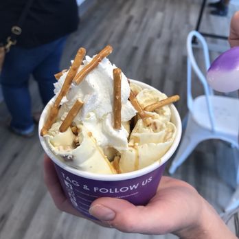 Simply Rolled Ice Cream - Caramel Pretzel - Ice Cream & Frozen Yogurt Near Me - Cincinnati, Ohio Simply Rolled Ice Cream - Caramel Pretzel - Ice Cream & Frozen Yogurt Near Me - Cincinnati, Ohio