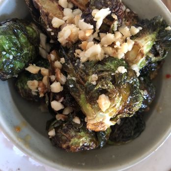 Herringbone Waikiki - Brussels sprouts- very good - Seafood Near Me - Honolulu, Hawaii