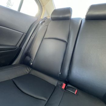 Jose’s Quality Auto Upholstery - Black leather rear seats/headrests - Auto Upholstery Near Me