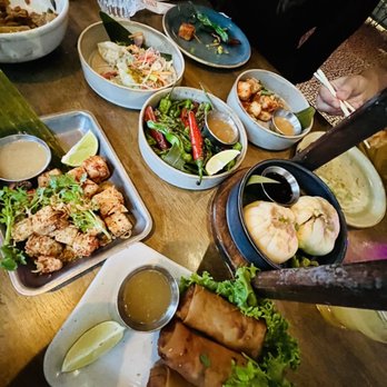 Doi Moi - Spiced Tofu, Steamed pork Dumplings, Blistered Shishito Peppers and spring rolls - Vietnamese Near Me - Washington, DC, District of Columbia Doi Moi - Spiced Tofu, Steamed pork Dumplings, Blistered Shishito Peppers and spring rolls - Vietnamese Near Me - Washington, DC, District of Columbia