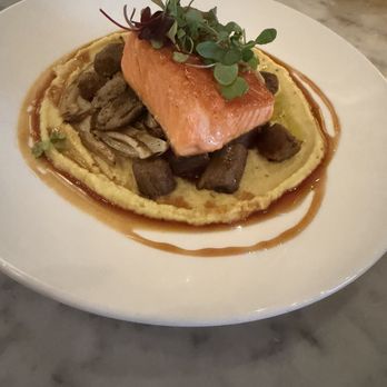 Third Coast Provisions - Ora King Salmon w/ black garlic gnocchi!! - New American Near Me - Milwaukee, Wisconsin Third Coast Provisions - Ora King Salmon w/ black garlic gnocchi!! - New American Near Me - Milwaukee, Wisconsin