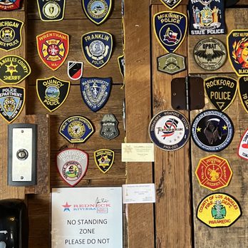 John Rich's Redneck Riviera - Public safety patch wall. Bring your patches! - Sports Bars Near Me - Nashville, Tennessee John Rich's Redneck Riviera - Public safety patch wall. Bring your patches! - Sports Bars Near Me - Nashville, Tennessee