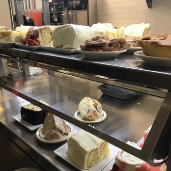 Cleburne Cafeteria - The HUGE slices of cake and pie - American Near Me - Houston, Texas