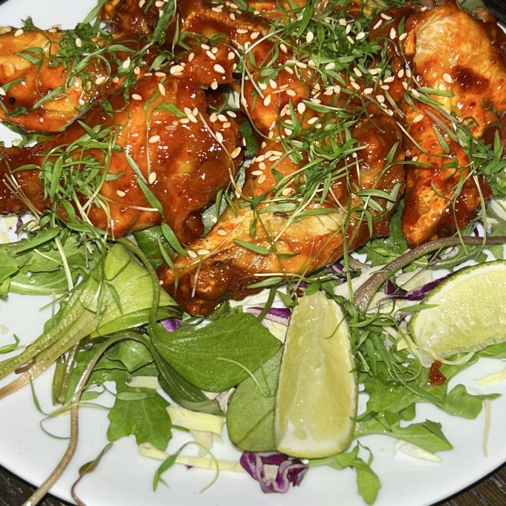 Akira - Chicken wings. Good flavor but too spicy - Sushi Bars Near Me - Eugene, Oregon