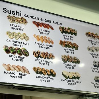 Local Boy Sushi - Menu options November 2024-  they had a booths at the kids school- ask for details for catering - Sushi Bars Near Me - Kailua, Hawaii