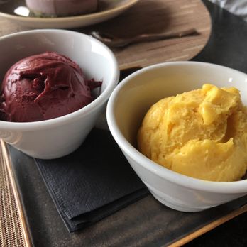 Grill At Amangani - Sorbets, blackberry and passion fruit - New American Near Me - Jackson, Wyoming