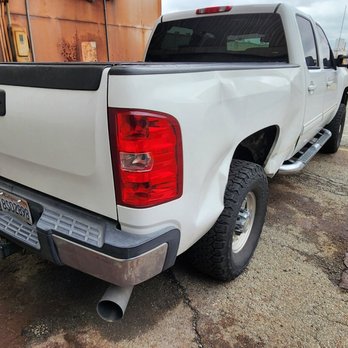Road Collision Center  - Damaged back end - Body Shops Near Me - San Bernardino, California