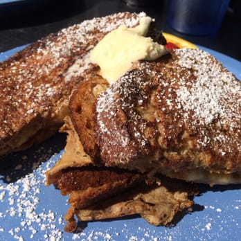 Cafe 222 - Peanut butter and banana stuffed french toast - Breakfast & Brunch Near Me - San Diego, California