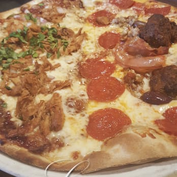 Fiorella's Italian Kitchen - FIORELLA'S - HOT PIZZA. HALF buffalo chicken, HALF supreme. - Pizza Near Me - Oxon Hill, Maryland