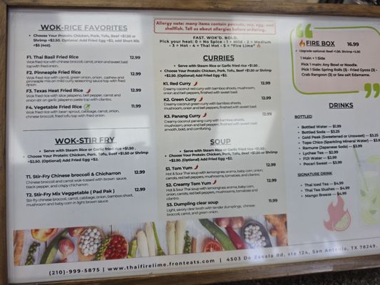Menu photo 3 Thai Fire Lime San Antonio, TX