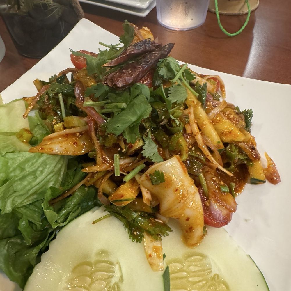 Xay’s Kitchen - 20. Yum Pla Muk - Laotian Near Me - Orange, Connecticut Xay’s Kitchen - 20. Yum Pla Muk - Laotian Near Me - Orange, Connecticut